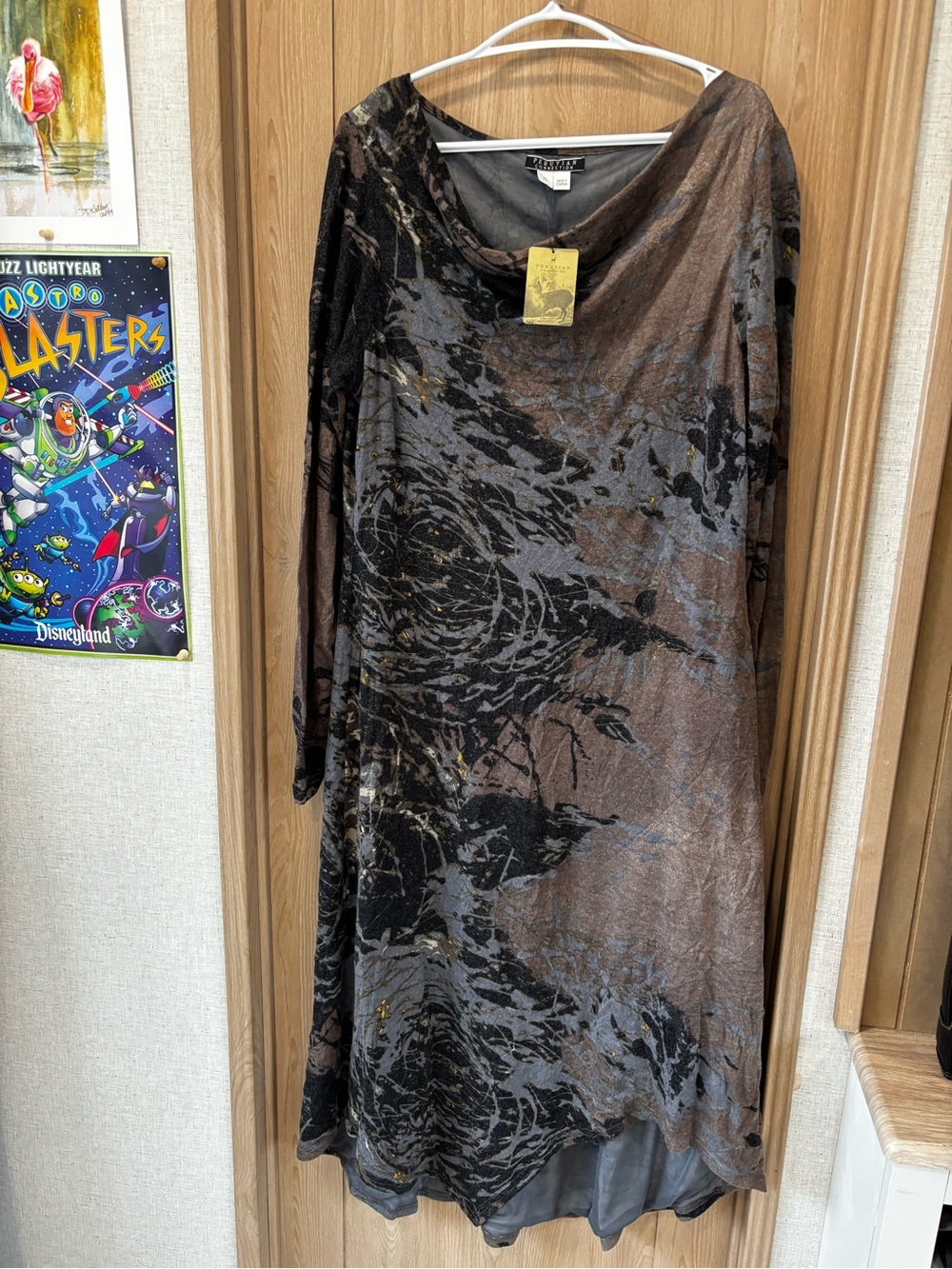 Peruvian Connection Tempest Dress Size XL Lagenlook Asymmetrical NEW
